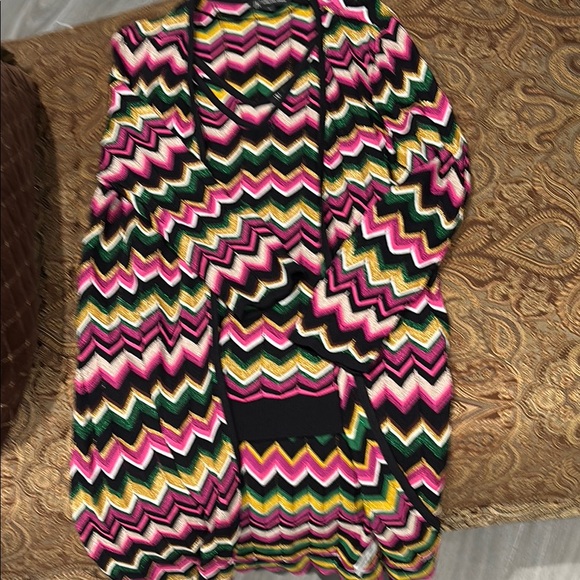 Colorful Chevron Pattern Dress - Picture 9 of 10
